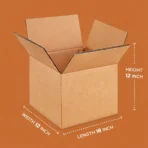 Heavy-Duty Corrugated Packaging Box (18 × 12 × 12 Inches)