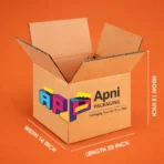 Heavy-Duty Corrugated Packing Carton (20 × 14 × 12 Inches)