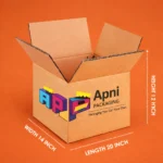 Heavy-Duty Corrugated Packing Carton (20 × 14 × 12 Inches)