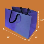 11" x 7.5" x 6" Paper Gift Bags with Rope Handle