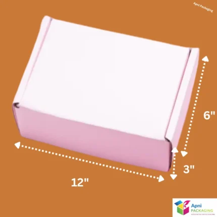 12 x 6 x 3 inch white shipping box