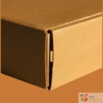 Empty open mailer box showing inside storage space