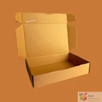 Corrugated brown carton box used for courier deliveries