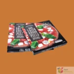 Rectangular cardboard pizza box for frozen food storage