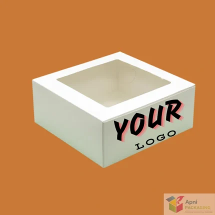 Professional white dessert box for bakeries and home bakers