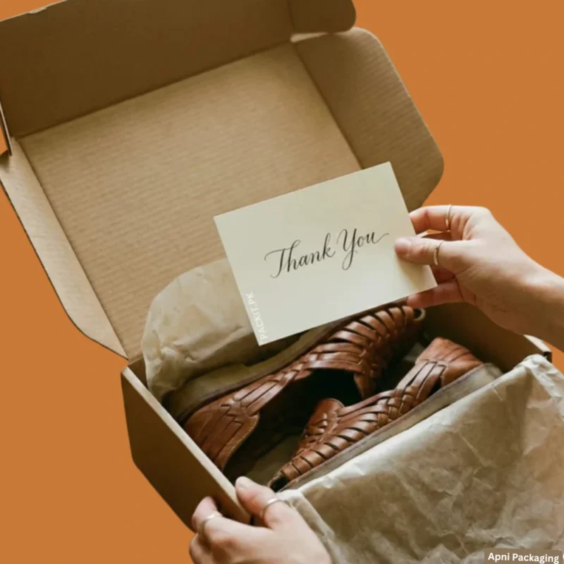 Kraft Corrugated Shoe Box – Apni Packaging