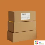 Durable kraft shoe box with tissue paper protection