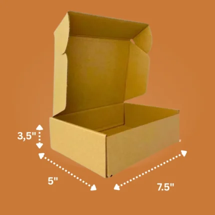 Apni Packaging 7.5 x 5 x 2.5 Inch Kraft E commerce Mailer Box