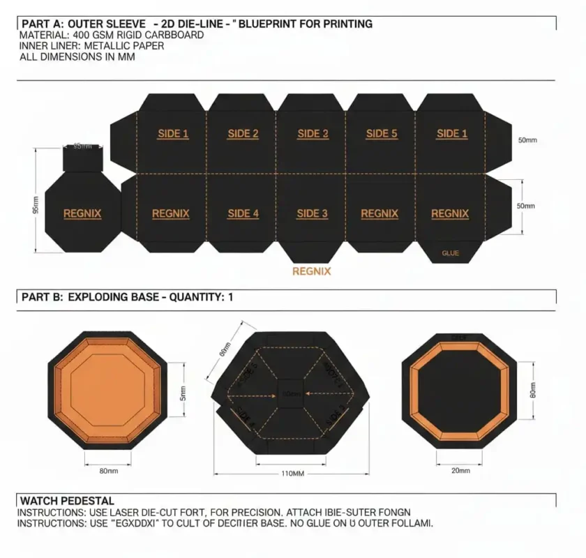 Custom perfume box packaging design for fragrance brands in Pakistan