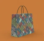 Printed boutique shopping bag made from thick paper