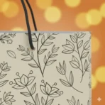 Nature inspired gift packaging paper bag