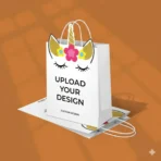 Custom printed unicorn shopping bag by Apni Packaging