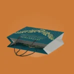 Premium paper carry bag for retail packaging