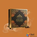 Luxury black and gold Shilajit rigid box packaging by Apni Packaging Pakistan