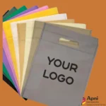 Custom non woven shopping bags in multiple colors with logo printing by Apni Packaging