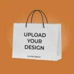 Apni Packaging Custom Printed White Paper Shopping Bag