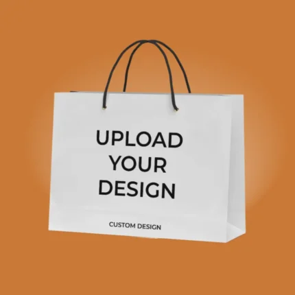 Apni Packaging Custom Printed White Paper Shopping Bag