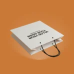 Minimal retail gift bag with black handles