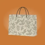 Elegant Leaf Design Shopping Bag