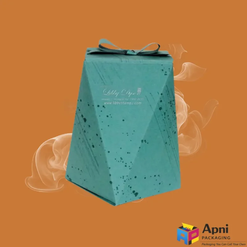 Premium custom rigid gift box with ribbon closure by Apni Packaging in Pakistan