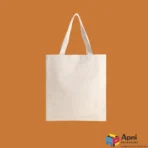 Blank natural cotton tote bag 15.5x15 inch reusable shopping bag by Apni Packaging