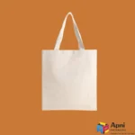 Blank natural cotton tote bag 15.5x15 inch reusable shopping bag by Apni Packaging