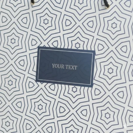 Decorative printed paper bag for clothing and gifts