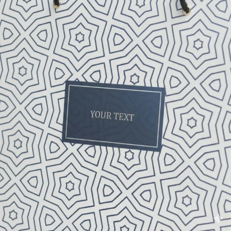 Decorative printed paper bag for clothing and gifts