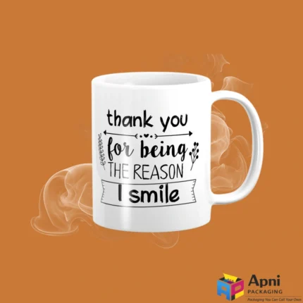 Thank you custom mug with appreciation message