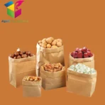 Brown Kraft Paper Dry Food Packing Bags